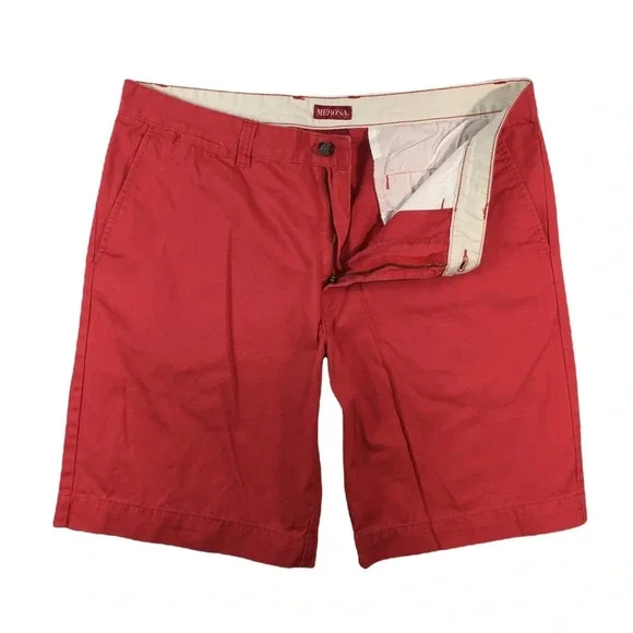 SH450 Mens MERONA Brand Preppy Flat Front Chino Walking Shorts 38 - Picture 1 of 5